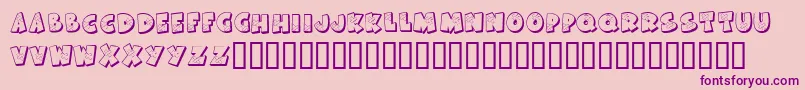 KrAllPatchedUp Font – Purple Fonts on Pink Background