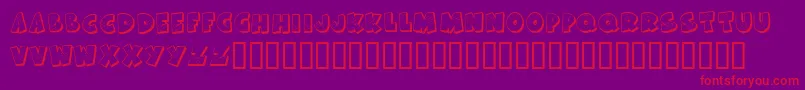 KrAllPatchedUp Font – Red Fonts on Purple Background