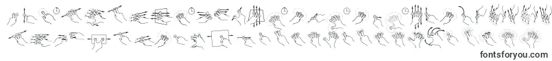 GestureGlyphs Font – Gesture Fonts