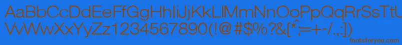 Шрифт AgentextlgtdbNormal – коричневые шрифты на синем фоне