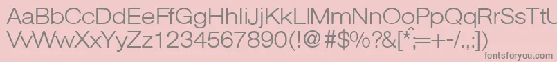 AgentextlgtdbNormal Font – Gray Fonts on Pink Background