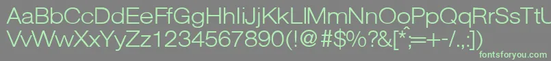 AgentextlgtdbNormal Font – Green Fonts on Gray Background