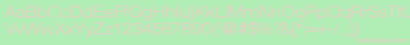 AgentextlgtdbNormal Font – Pink Fonts on Green Background