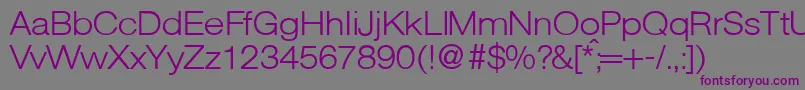 AgentextlgtdbNormal Font – Purple Fonts on Gray Background