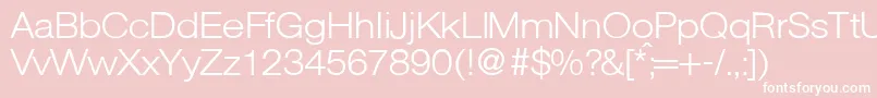 AgentextlgtdbNormal Font – White Fonts on Pink Background