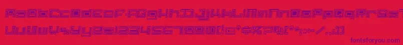 fuente Alphc – Fuentes Moradas Sobre Fondo Rojo