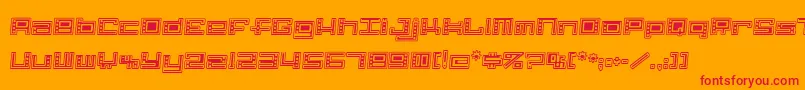 Alphc Font – Red Fonts on Orange Background