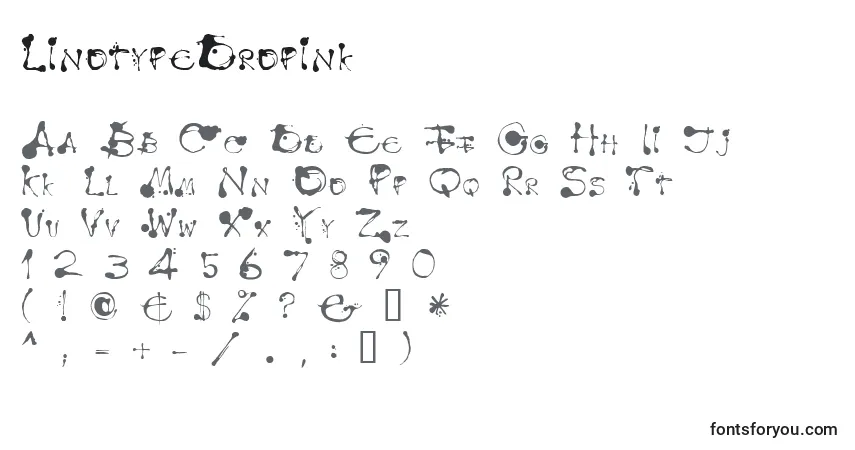 Police LinotypeDropink - Alphabet, Chiffres, Caractères Spéciaux