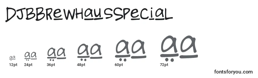 DjbBrewhausSpecial Font Sizes