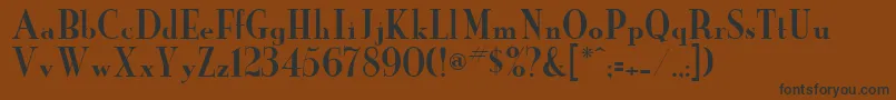 Шрифт NewYorker – чёрные шрифты на коричневом фоне