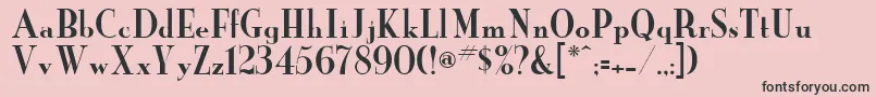 NewYorker Font – Black Fonts on Pink Background