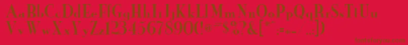 Más sobre la fuente NewYorker fuente NewYorker – Fuentes Marrones Sobre Fondo Rojo