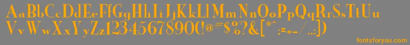 More about NewYorker Font NewYorker Font – Orange Fonts on Gray Background