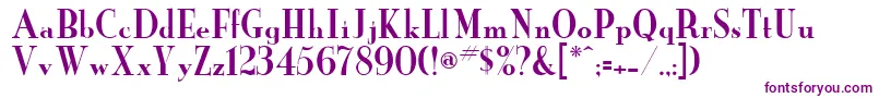 NewYorker Font – Purple Fonts on White Background