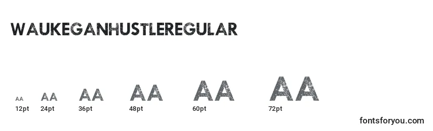 Размеры шрифта WaukeganhustleRegular
