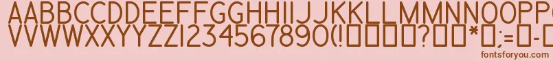 Engplot Font – Brown Fonts on Pink Background