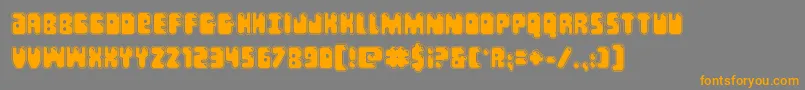 En savoir plus sur la police Bubblebuttacad Police Bubblebuttacad – polices orange sur fond gris