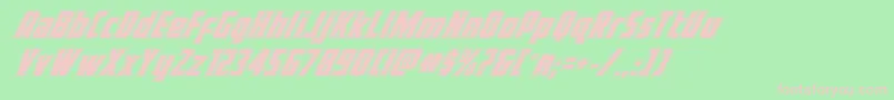 Voyagefantacad Font – Pink Fonts on Green Background