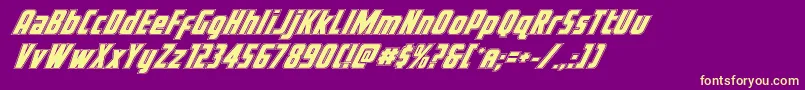 More about Voyagefantacad Font Voyagefantacad Font – Yellow Fonts on Purple Background