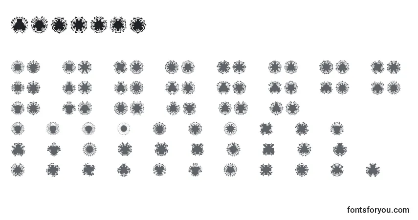 Шрифт Ovulinu – алфавит, цифры, специальные символы