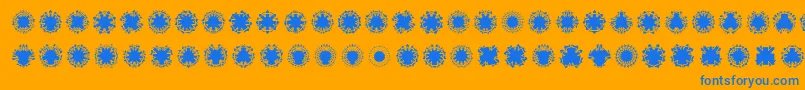 En savoir plus sur la police Ovulinu Police Ovulinu – polices bleues sur fond orange
