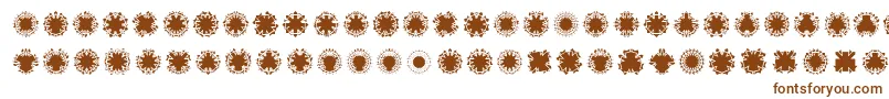 Ovulinu Font – Brown Fonts on White Background