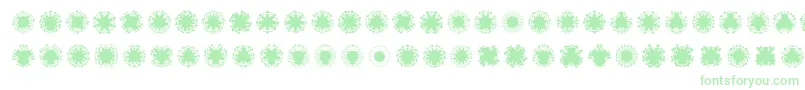 Ovulinu Font – Green Fonts on White Background
