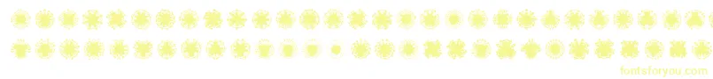Ovulinu-Schriftart – Gelbe Schriften