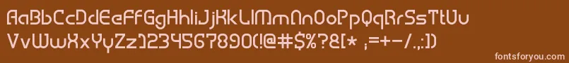 Police HemigraphyRegular – polices roses sur fond brun