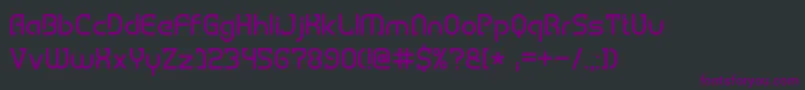 Шрифт HemigraphyRegular – фиолетовые шрифты на чёрном фоне