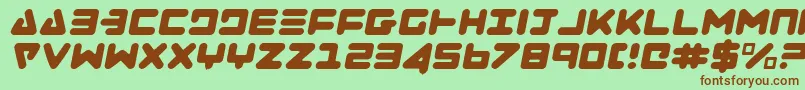 Zealotli Font – Brown Fonts on Green Background