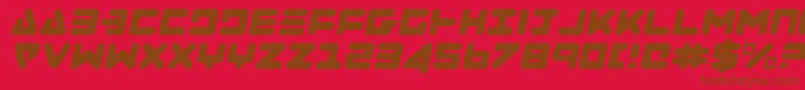 Zealotli Font – Brown Fonts on Red Background