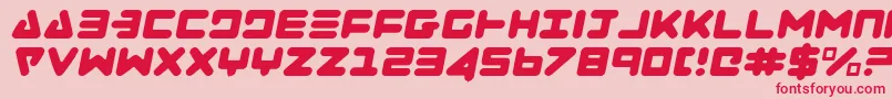 Zealotli Font – Red Fonts on Pink Background