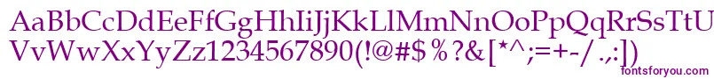 Gemerald Font – Purple Fonts on White Background