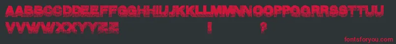Ble Font – Red Fonts on Black Background