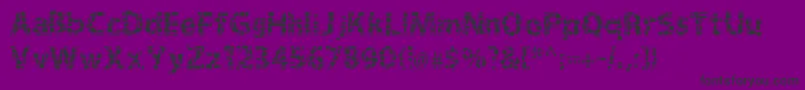 Gridshift Font – Black Fonts on Purple Background