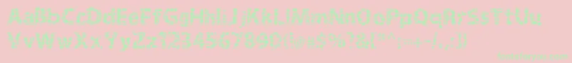 Gridshift Font – Green Fonts on Pink Background