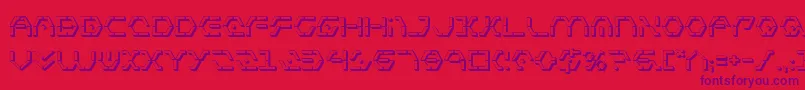 Zetasentry3D Font – Purple Fonts on Red Background