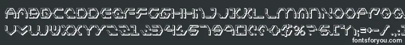 Шрифт Zetasentry3D – белые шрифты