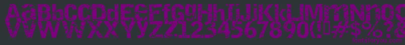 Destroy Font – Purple Fonts on Black Background