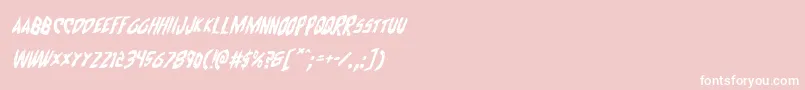フォントCyrusital – ピンクの背景に白い文字