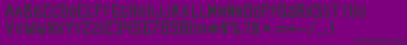 フォントBeardedladyRegular – 紫の背景に黒い文字