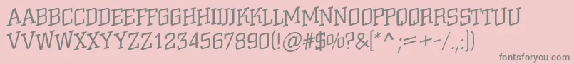ACitynovattlspuplt Font – Gray Fonts on Pink Background