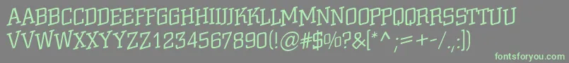 ACitynovattlspuplt Font – Green Fonts on Gray Background