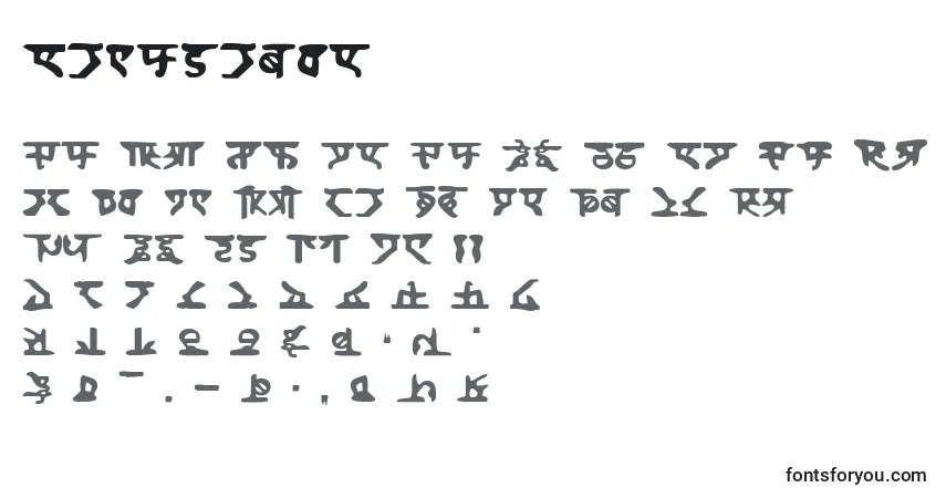 Fuente Homeworld - alfabeto, números, caracteres especiales