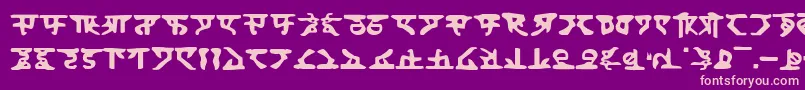 Homeworld Font – Pink Fonts on Purple Background