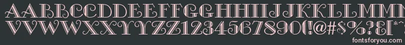 GanesaRegular Font – Pink Fonts on Black Background