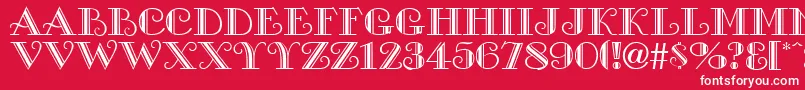 GanesaRegular Font – White Fonts on Red Background