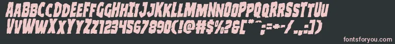 Clubberlangexpandital Font – Pink Fonts on Black Background