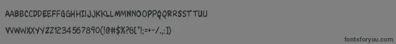 Kangaroocourtcond Font – Black Fonts on Gray Background